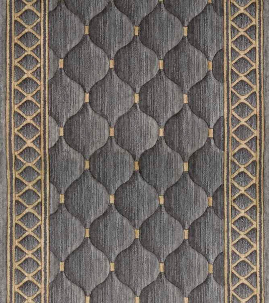 Nourison Cosmopolitan C26R Shadowlure Platinum Custom Runner - 30" Wide