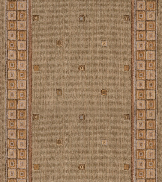 Nourison Cosmopolitan C31R Cosmo Square Sage Custom Runner - 30" Wide