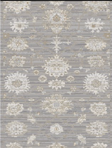 Dynamic Saffron 16616 899 Beige Dark Grey Custom Runner - 26" Wide