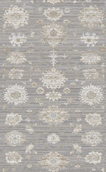 Dynamic Saffron 16616 899 Beige Dark Grey Custom Runner - 26" Wide