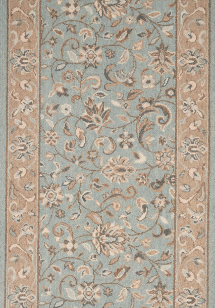 Nourison Estate 2 SAGM2 Blue Custom Runner - 30" Wide