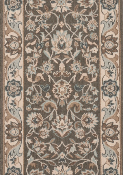 Nourison Grand Parterre PT01 Dark Roast Custom Runner - 30" Wide