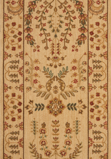 Nourison Grand Parterre PT02 Beige Custom Runner - 30" Wide
