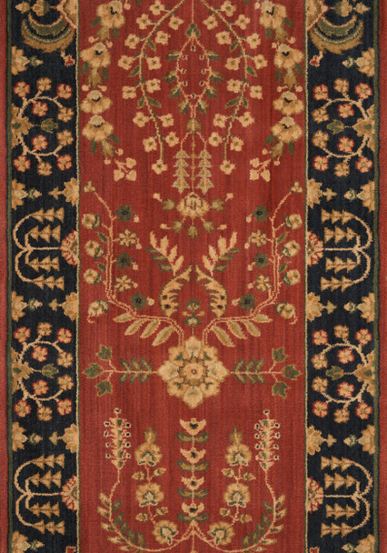 Nourison Grand Parterre PT02 Rust Custom Runner - 30" Wide