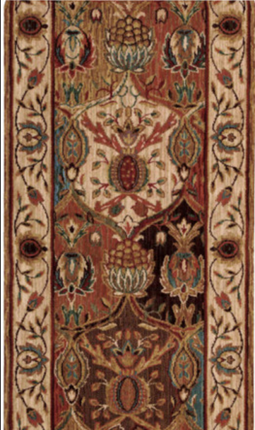 Nourison Grand Parterre PT04 Panel Custom Runner - 30" Wide
