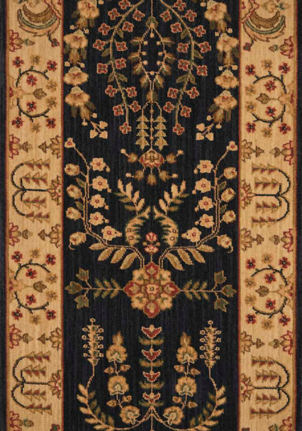 Nourison Grand Parterre PT02 Midnight Custom Runner - 41" Wide