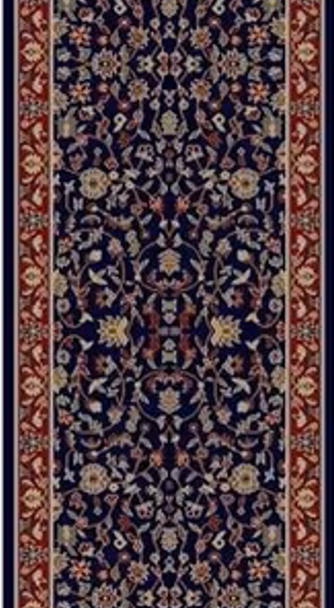 Concord Jewel 4064 Kashan Navy Custom Runner - 27" Wide