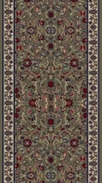 Concord Jewel 4065 Kashan Green Custom Runner - 27" Wide