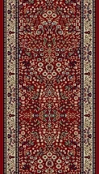 Concord Jewel 4110 Sarouk Red Custom Runner - 27" Wide