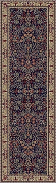 Concord Jewel 4114 Sarouk Navy Custom Runner - 27" Wide