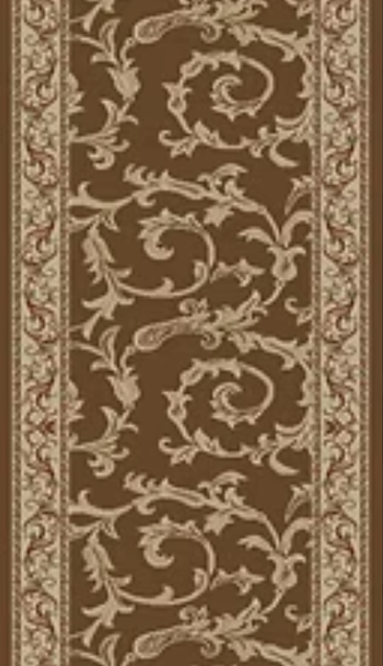Concord Jewel 4398 Veronica Brown Custom Runner - 27" Wide
