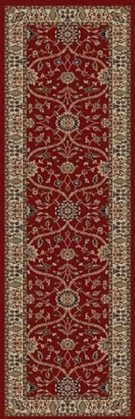 Concord Jewel 4900 Voysey Red Custom Runner - 27" Wide