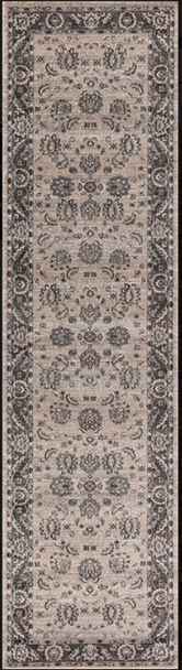 Concord Kashan 2822 Mahal Ivory Custom Runner 27" Wide