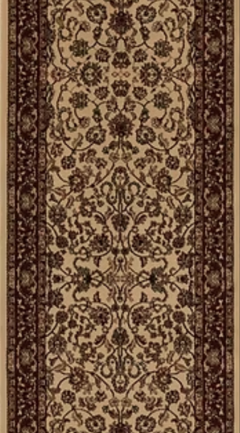 Concord Persian Classic 2022 Kashan Ivory Custom Runner 27" Wide