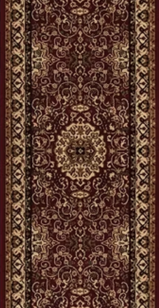 Concord Persian Classic 2030 Isfahan Red Custom Runner 27" Wide