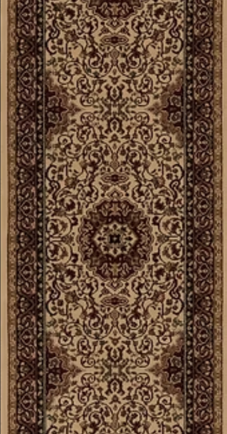 Concord Persian Classic 2032 Isfahan Ivory Custom Runner 27" Wide