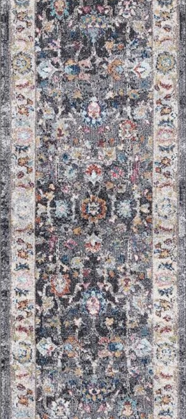 Concord Vintage 7236 Istanbul Gray Custom Runner 27" Wide