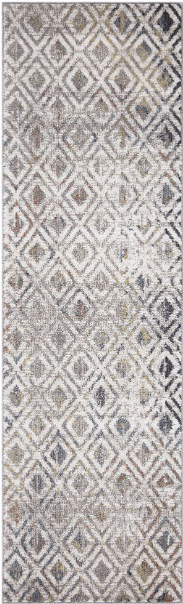 Concord Vintage 7242 Diamonds Beige Custom Runner 27" Wide