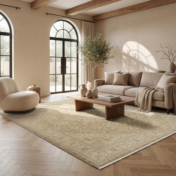 Nourison Ashbourne ASE01 Beige Rug