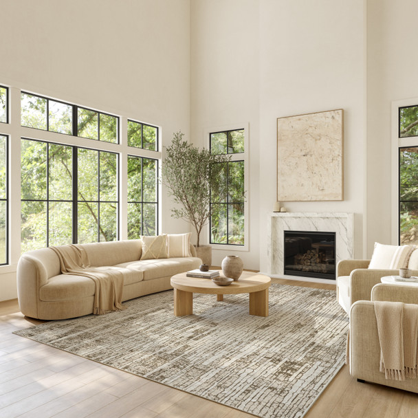 Nourison Soft Structure SOF03 Mocha Rug