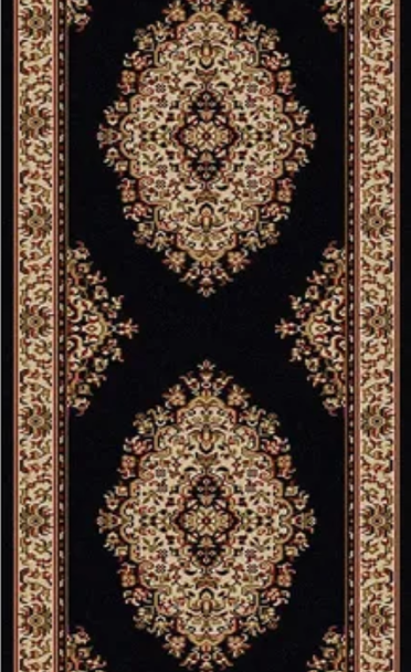 Radici Como 1595 Black Custom Runner - 26" Wide