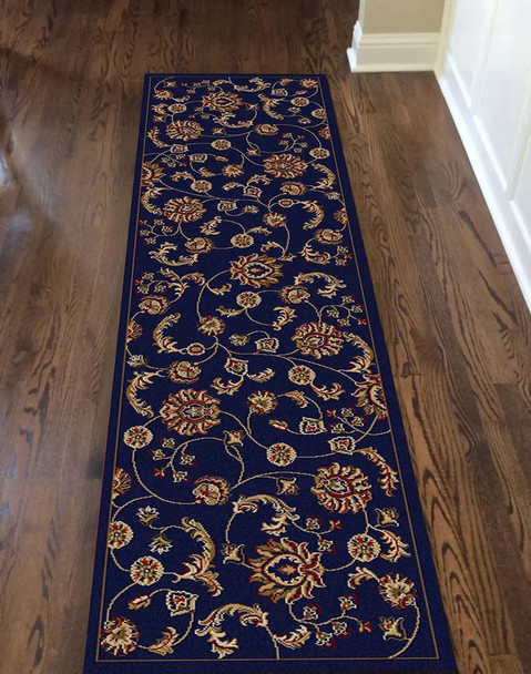 Radici Como 1835 Dark Blue Custom Runner - 26" Wide