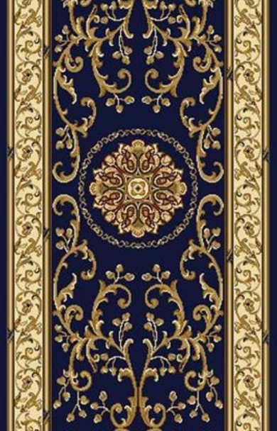 Radici Noble 1419 Dark Blue Custom Runner - 30" Wide