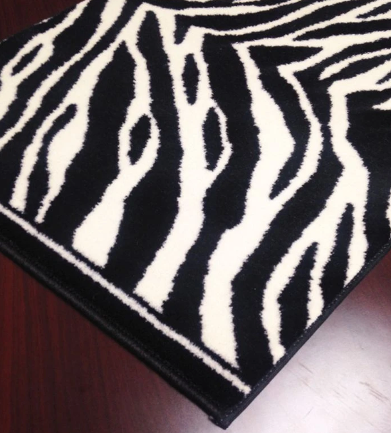 Couristan Cape Town CB79/B005A Zebra Custom Runner - 31" Wide