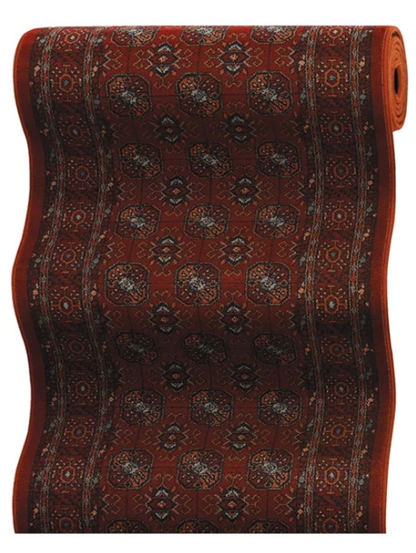 Couristan Old World Classics 0407/0002A Narayan Garnet Custom Runner - 31" Wide