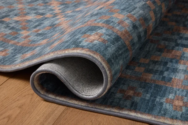 Chris Loves Julia x Loloi Bobby BOB-01 Ocean Copper Rug