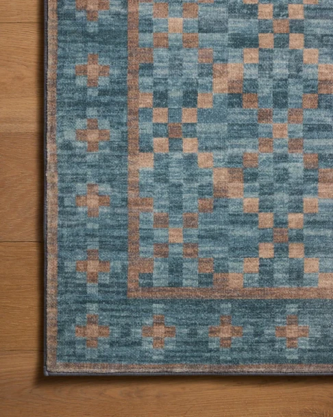 Chris Loves Julia x Loloi Bobby BOB-01 Ocean Copper Rug
