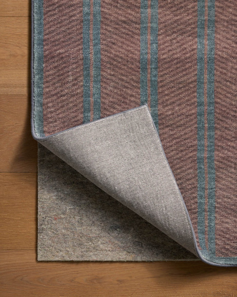 Chris Loves Julia x Loloi Bobby BOB-02 Merlot  Denim Rug