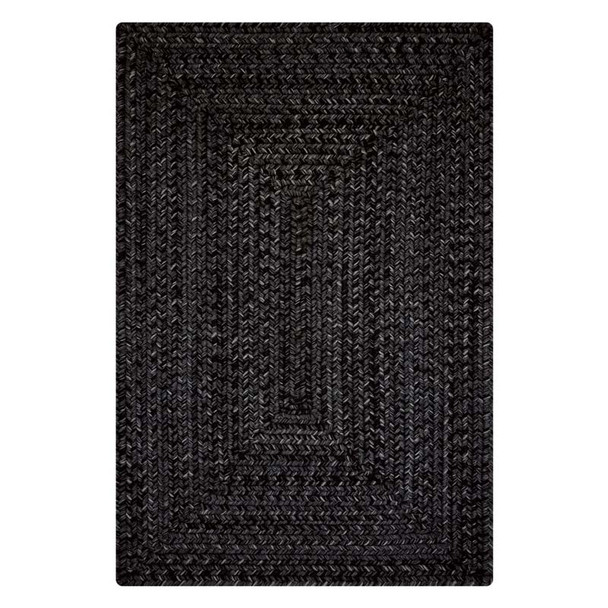Black Ultra Durable Braided Rug