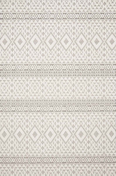 Loloi Cole COL-04 Silver Ivory Rug