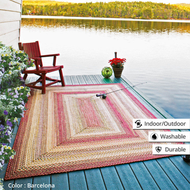 Barcelona Ultra Durable Braided Rug by Homespice