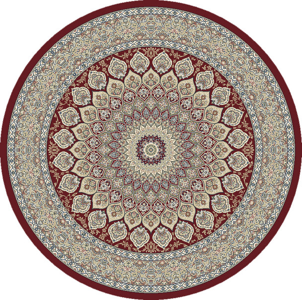 Dynamic Ancient Garden 57090 1484 Red Area Rug