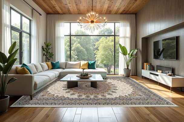 Dynamic Ancient Garden 57090 6484 Ivory Area Rug