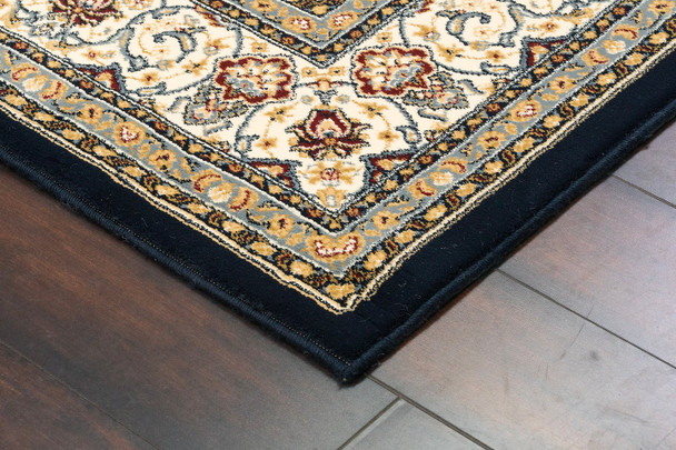 Dynamic Ancient Garden 57119 3434 Blue Ivory Area Rug