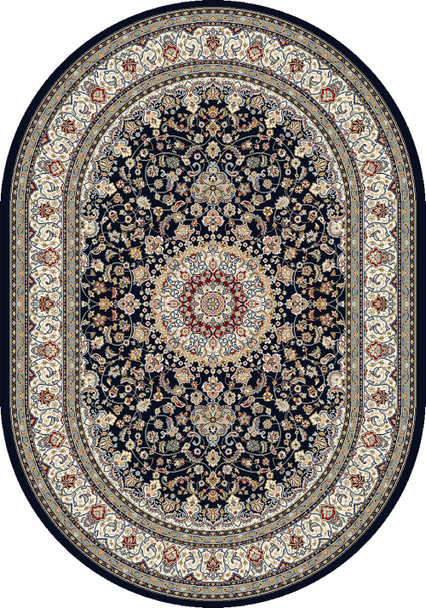 Dynamic Ancient Garden 57119 3434 Blue Ivory Area Rug