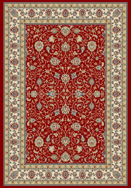 Dynamic Ancient Garden 57120 1464 Red Ivory Area Rug