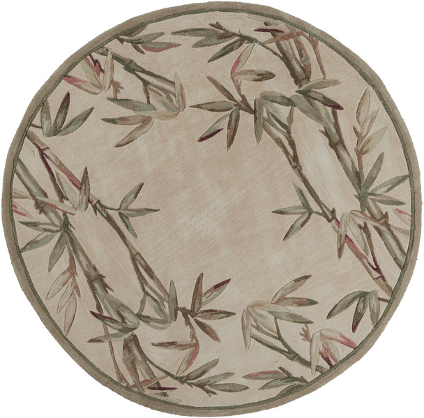 Sparta Bamboo Border 3146 Ivory Rug by Kas