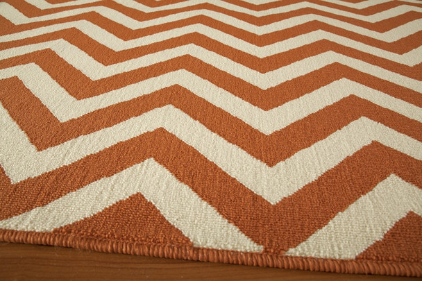 Baja BAJ-09 Orange Rug by Momeni