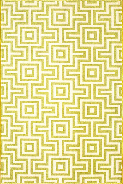 Baja BAJ-10 Green Rug by Momeni