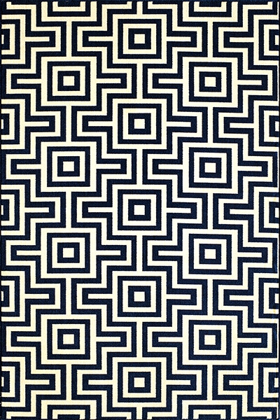Baja BAJ-10 Navy Rug by Momeni
