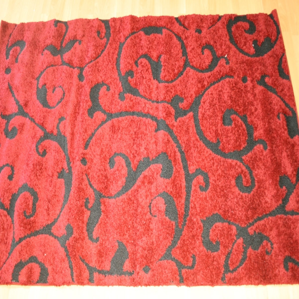 Modern Red Shag - Polypropylene - 5 x 8