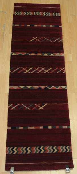 New HorizonsNH08 Burgundy2 ft 3 in x 8 ft100% WoolHand Tufted