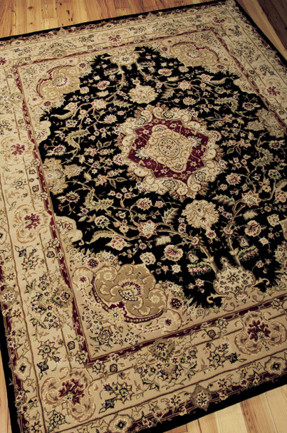 Nourison 2000 2028 Black Rug by Nourison