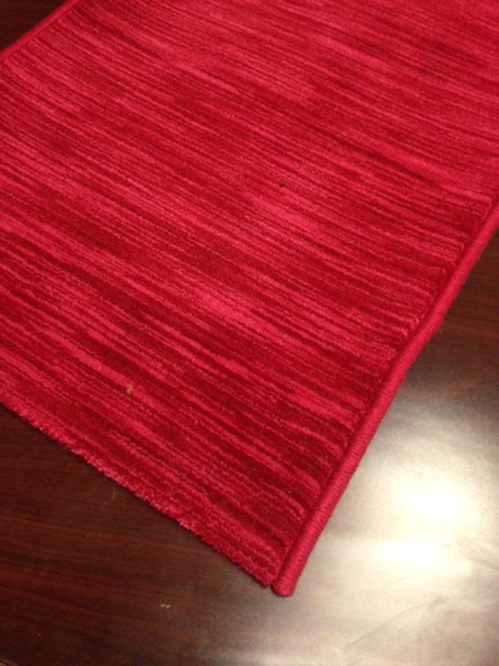 Solid Burgundy Red Hallway and Stair Runner
