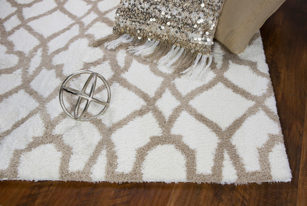 Kas Oasis 1652 Ivory Beige Ironwork Area Rug