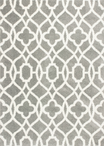 Kas Oasis 1653 Grey Ivory Ironwork Area Rug
